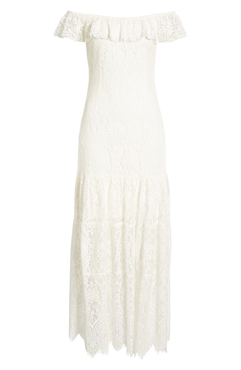 WAYF Odette Off the Shoulder Lace Dress, Alternate, color, 