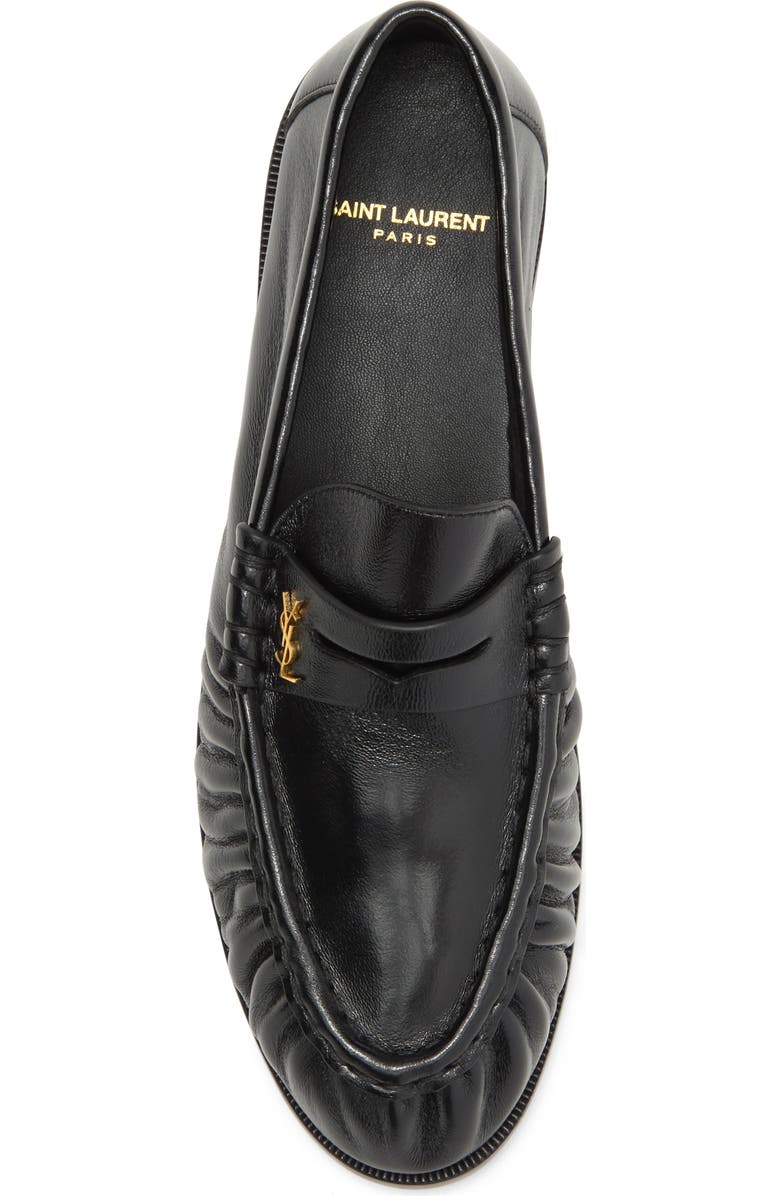 Saint Laurent Penny Loafer, Alternate, color, Black