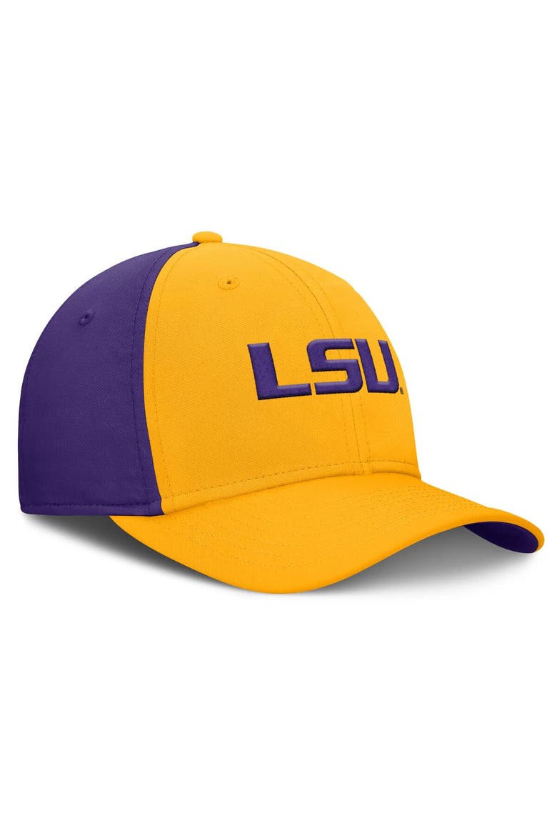 Men's Nike Gold/Purple LSU Tigers 2025 Sideline Rise Local Performance Flex Hat, Alternate, color, Gold