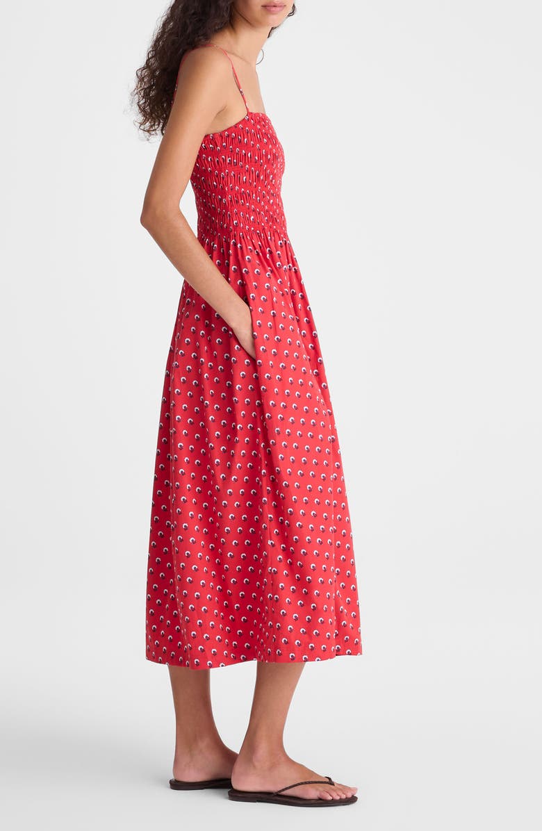 Madewell The Peyton Midi Sundress, Alternate, color, Enamel Red