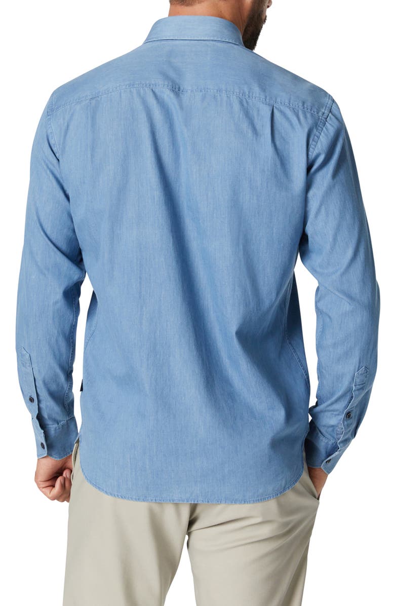 34 Heritage Denim Button-Up Shirt, Alternate, color, Light Denim