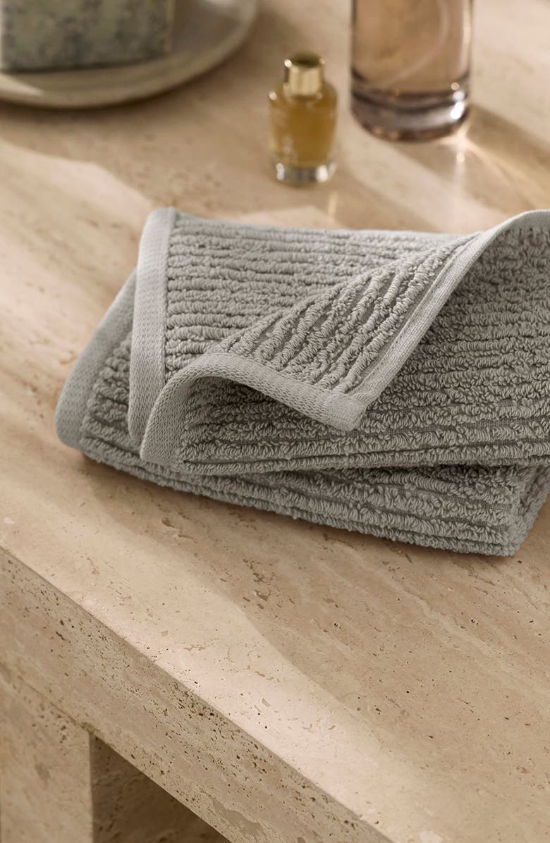 Boll & Branch Set of 2 Ribbed Organic Cotton Washcloths, Alternate, color, 