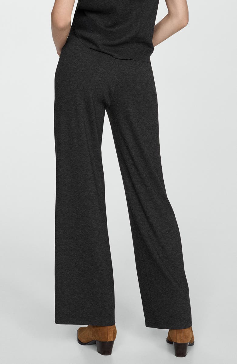MANGO Pull-On Knit Wide Leg Pants, Alternate, color,