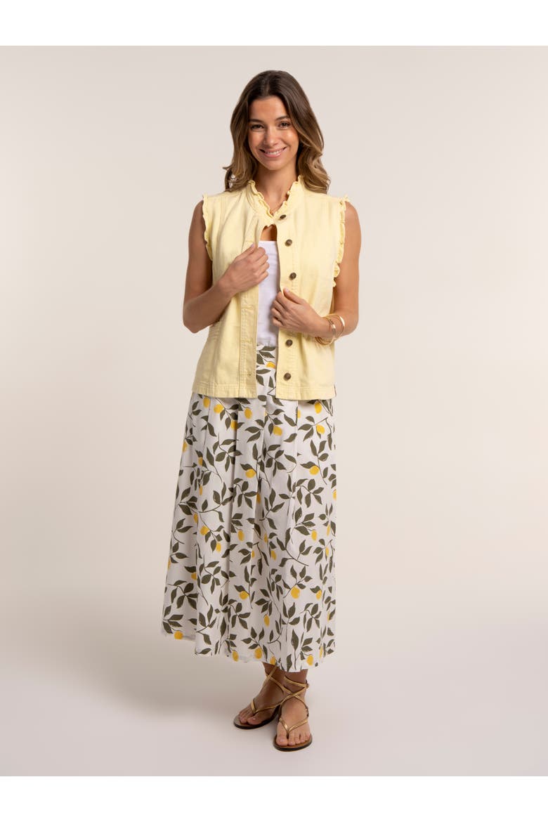 Sicily Midi Skirt, Alternate, color, Cream