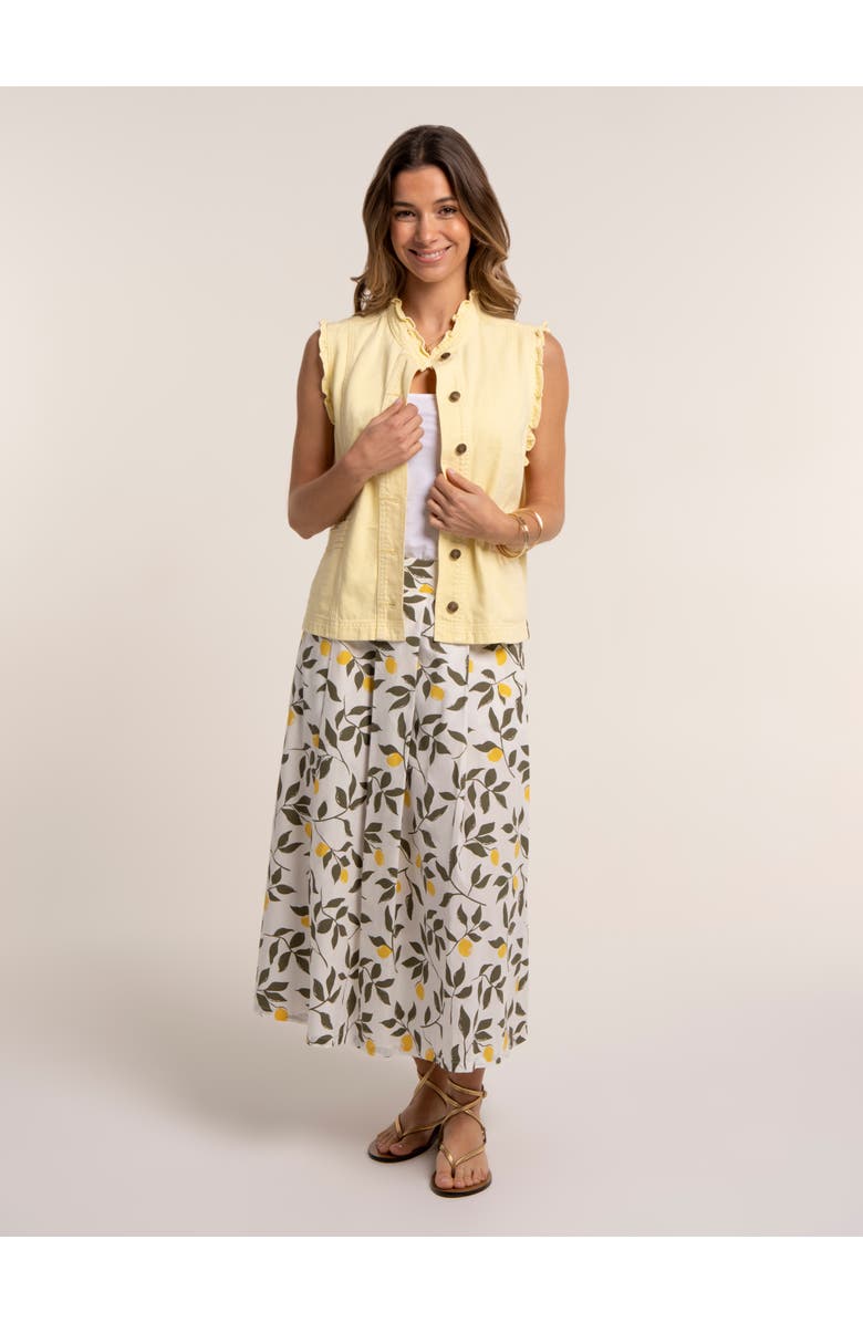 Brakeburn Sicily Midi Skirt, Alternate, color, Cream