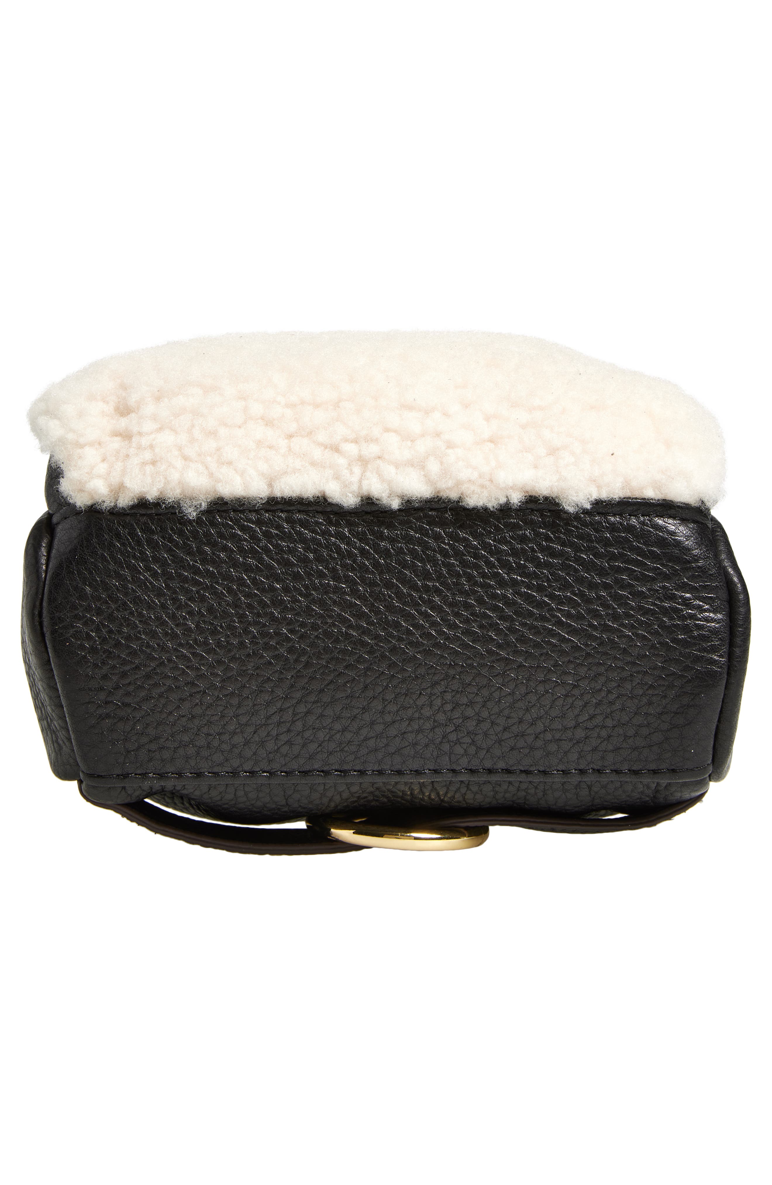 AIMEE Breeze Genuine Shearling & Leather Sling Bag, Alternate, color, 