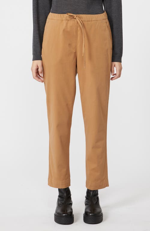 Mm By Max Mara Parco Tie Waist Crop Pants In Brown