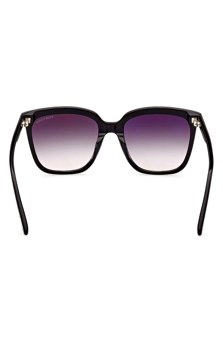 TOM FORD 55mm Butterfly Sunglasses, Alternate, color,