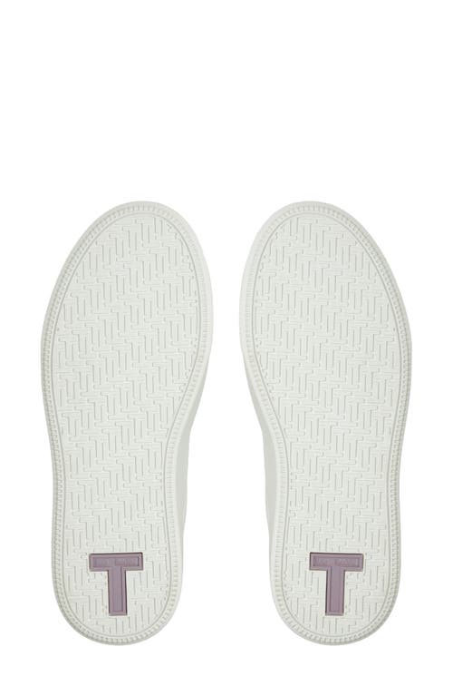 Ted Baker London Lornie Platform Sneaker In White/purple