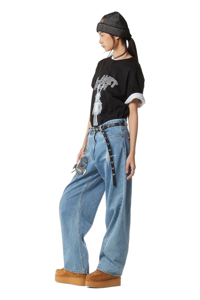 Planet MCM Rabot T-Shirt in Organic Cotton, Alternate, color, Black