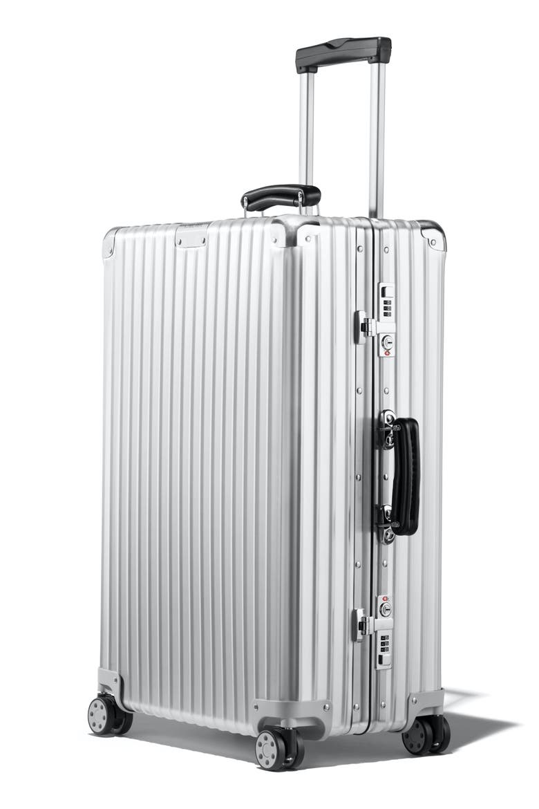 Classic Check-In Medium 27-Inch Wheeled Suitcase, Alternate, color, SILVER