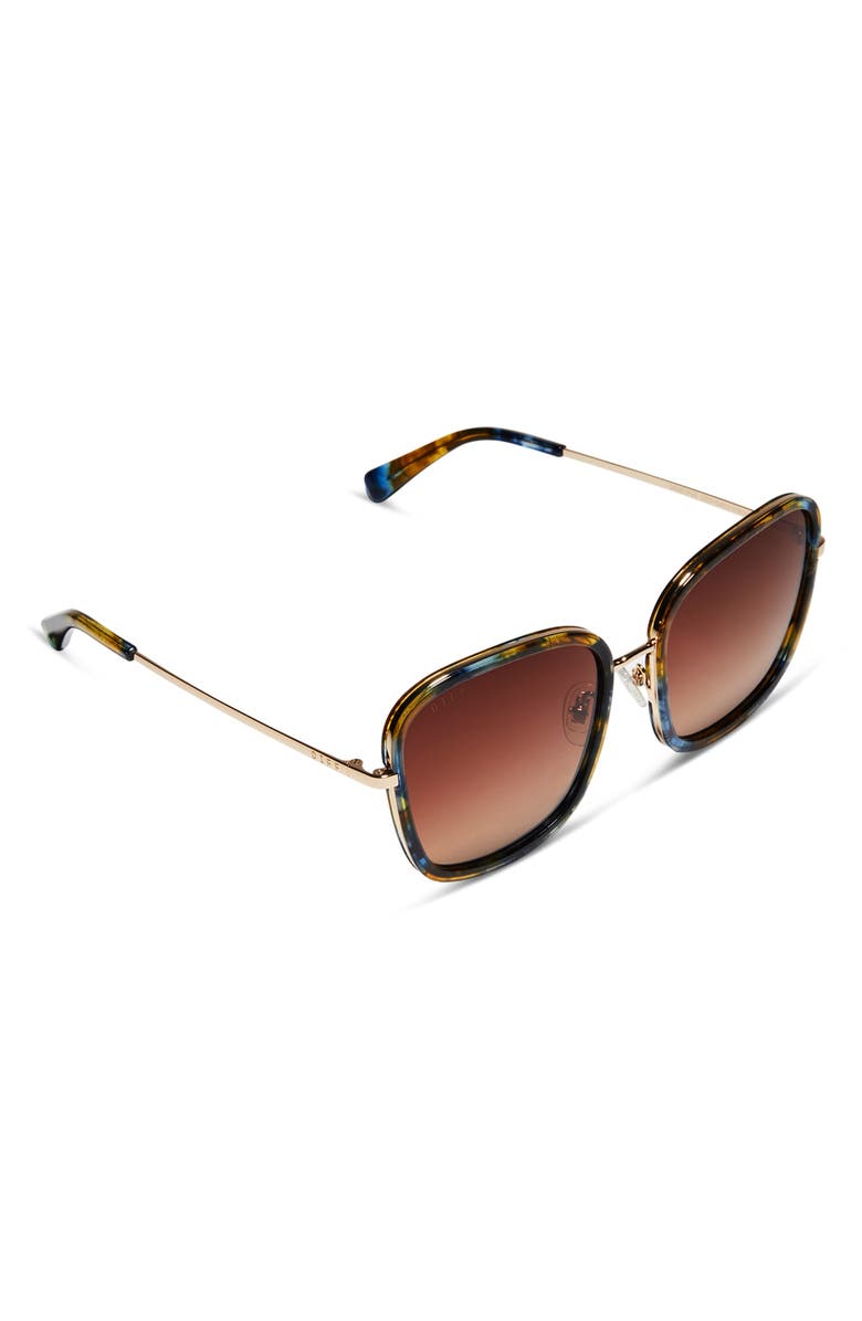 DIFF Genevive 57mm Gradient Square Sunglasses, Alternate, color, 