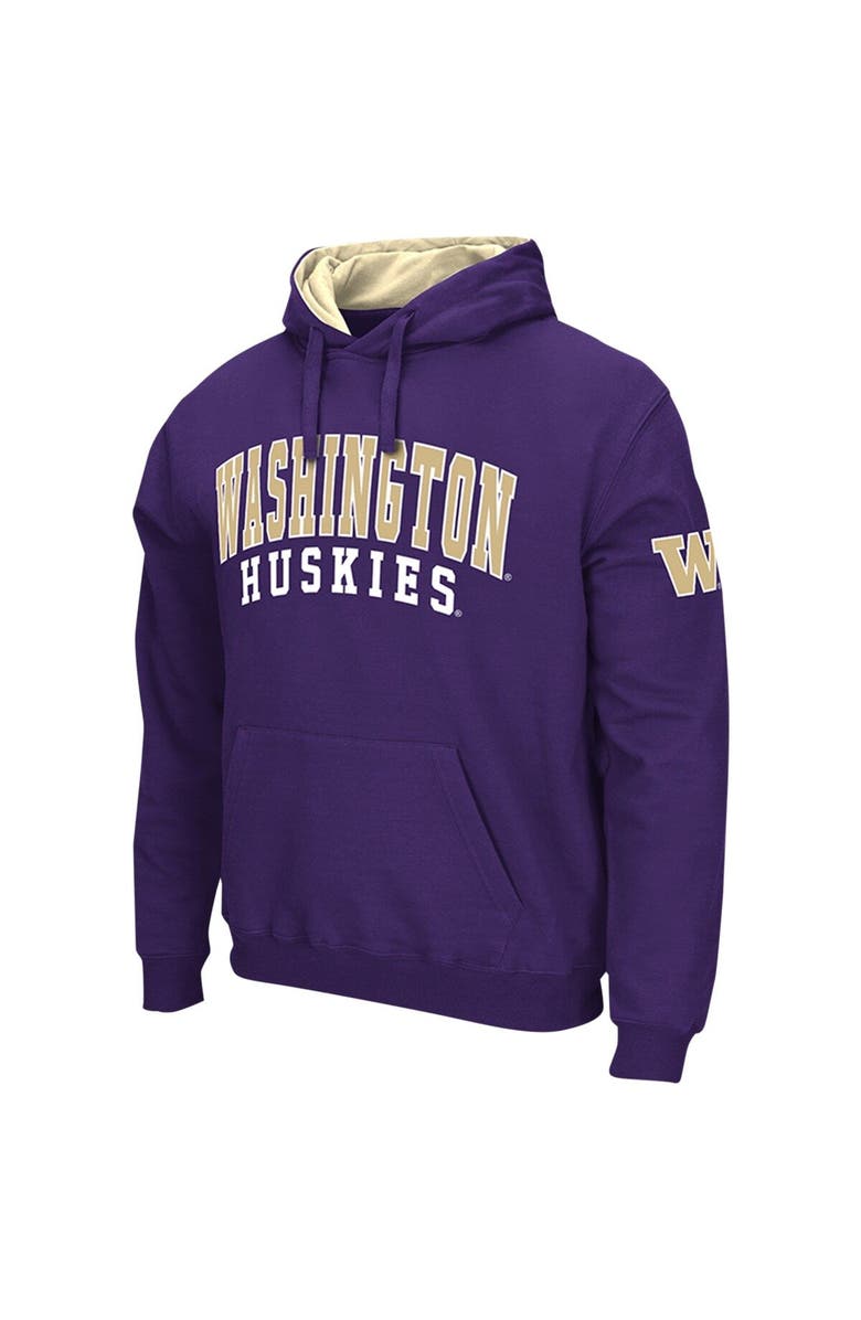 COLOSSEUM Men's Colosseum Purple Washington Huskies Double Arch Pullover Hoodie, Alternate, color, Purple