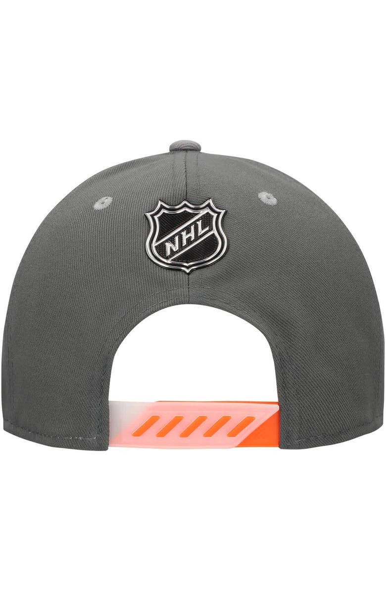 FANATICS Men's Fanatics  Charcoal Anaheim Ducks Authentic Pro Ice Snapback Hat, Alternate, color, 