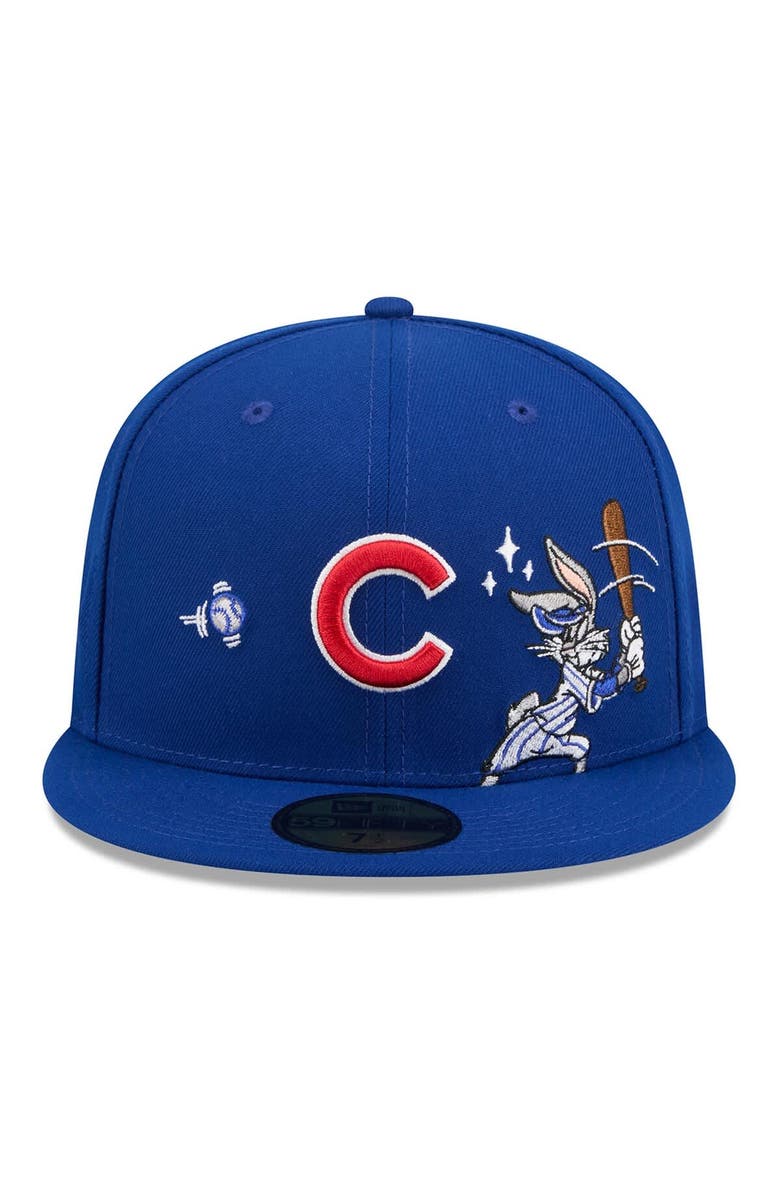 New Era Men's New Era Royal Chicago Cubs Looney Tunes Bugs Bunny 59FIFTY Fitted Hat, Alternate, color, Royal