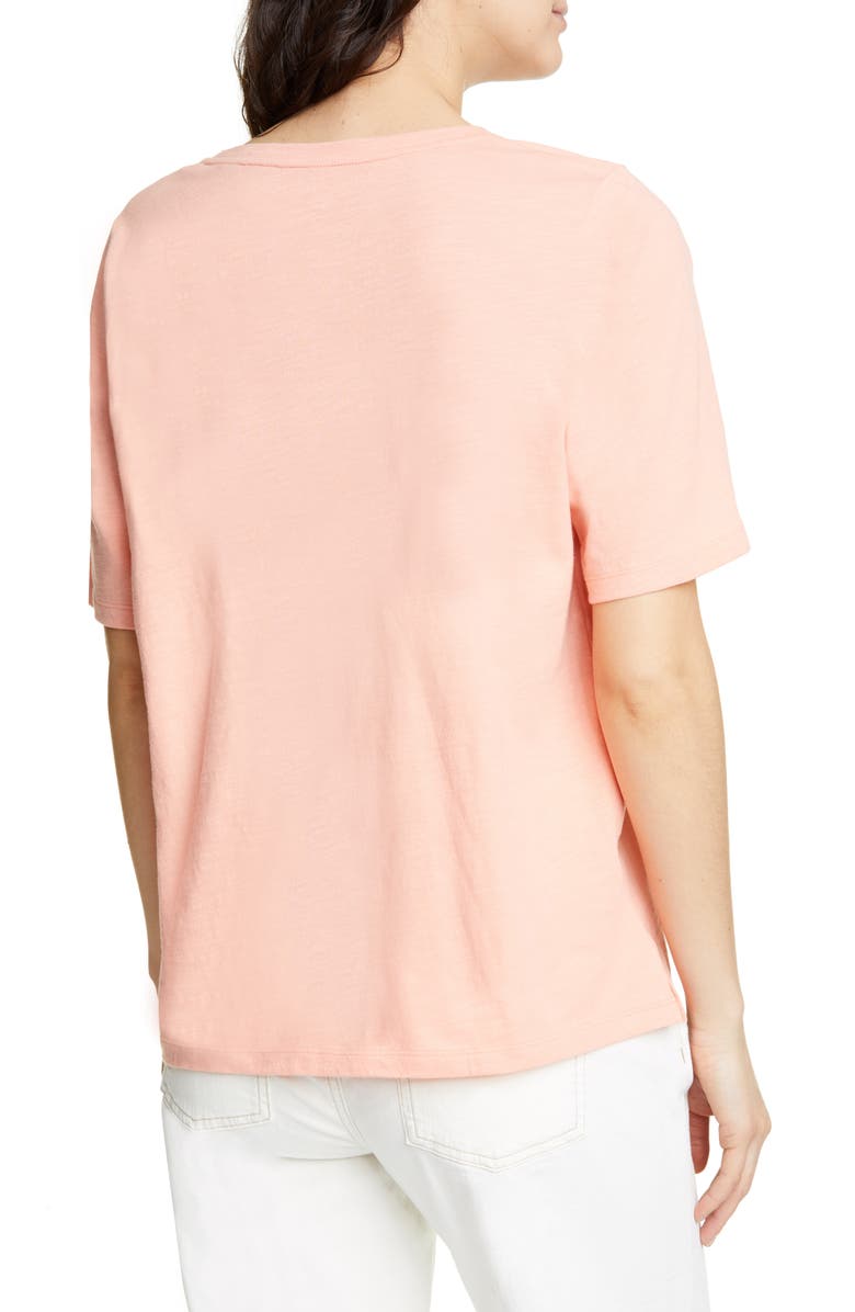 Eileen Fisher V-Neck Organic Cotton Tee, Alternate, color,