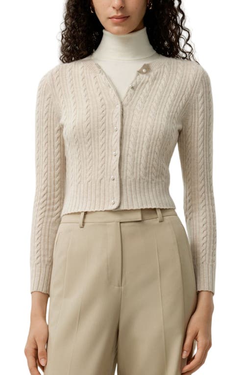 Lilysilk X Lydia Millen The Hawthorn Cardigan In Brown