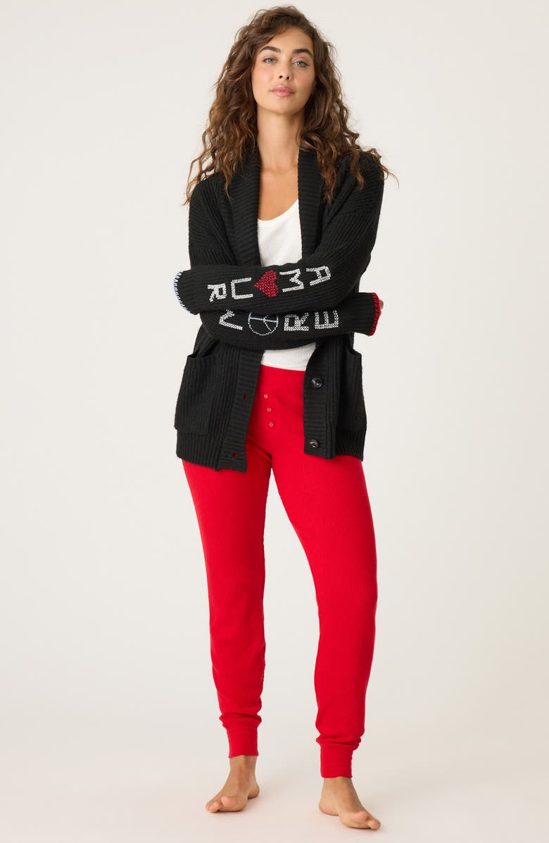 PJ Salvage Cross Stitch Cardigan, Alternate, color,