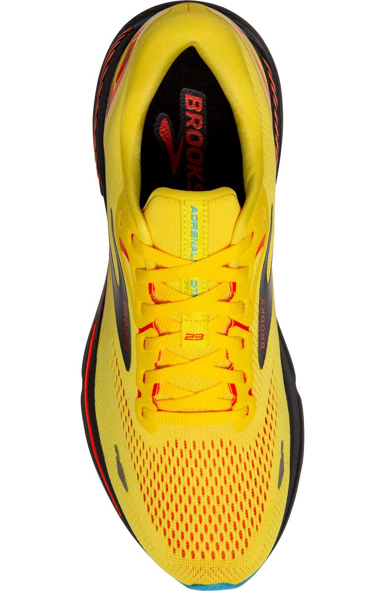 Brooks Adrenaline GTS 23 Running Sneaker, Alternate, color, Yellow/ Foraged Iron/ Orange