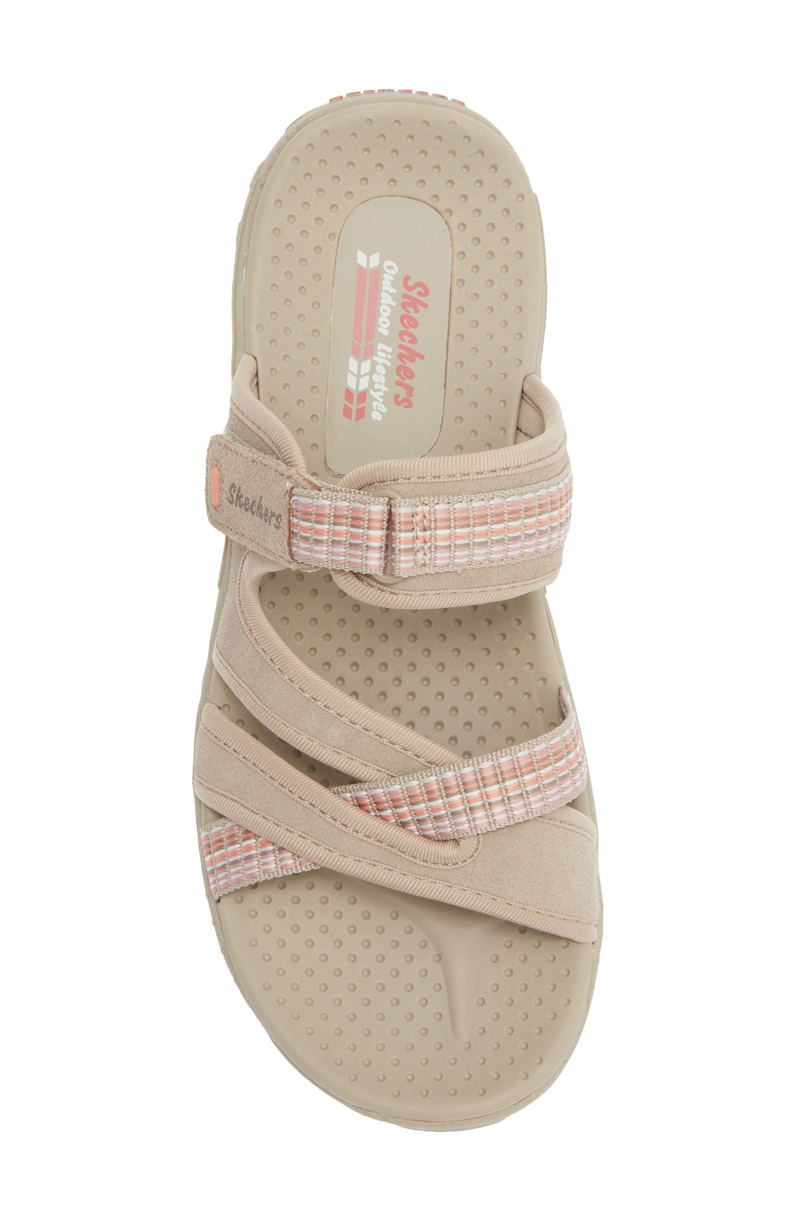 SKECHERS Reggae Color Slide Sandal, Alternate, color, Taupe