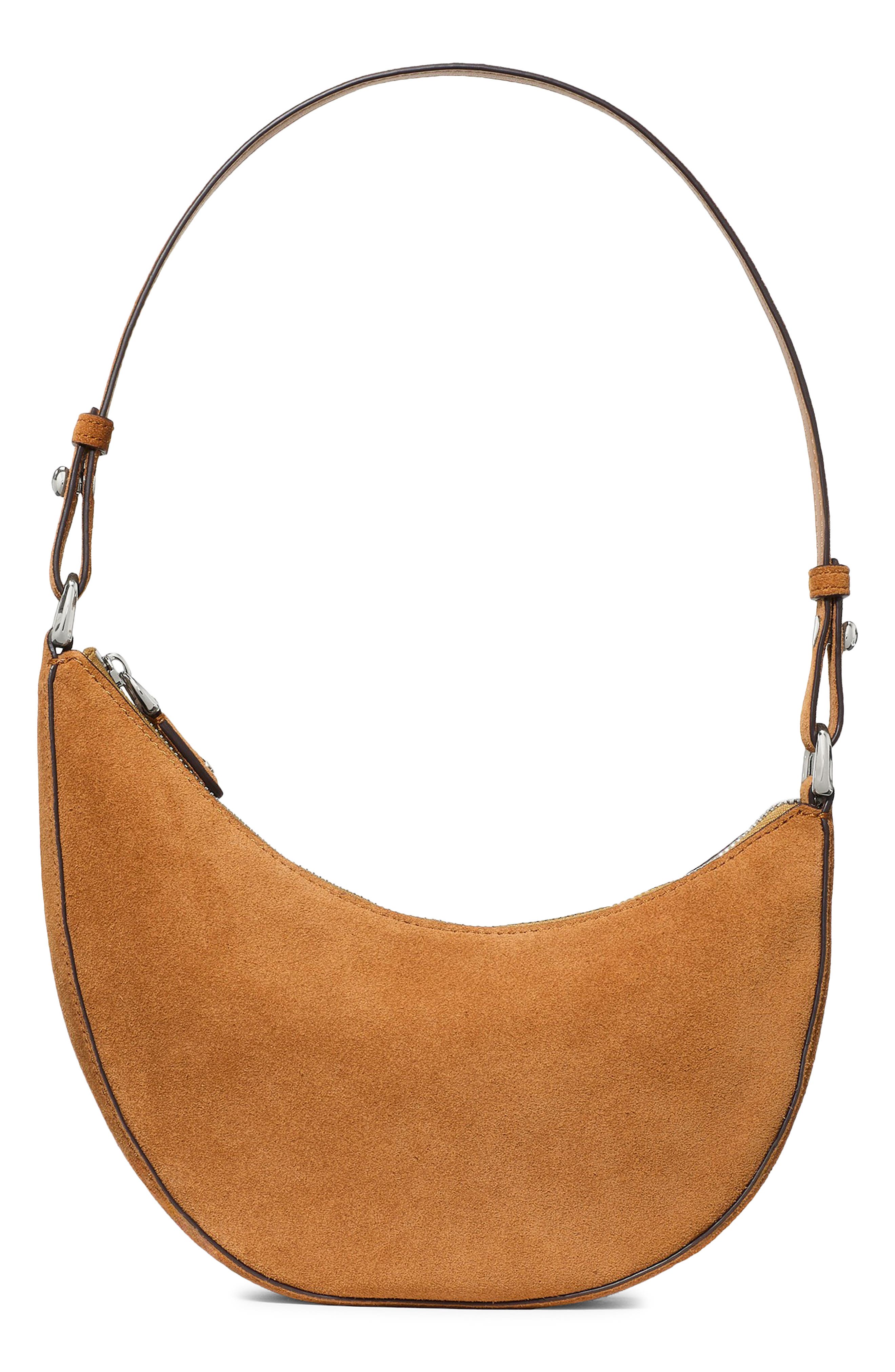 Kate Spade New York mini duo suede crossbody bag, Alternate, color, Garden Soil