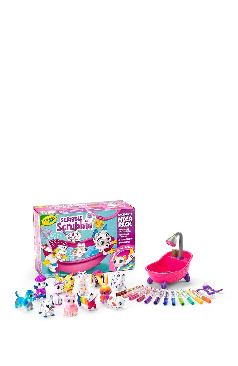 CRAYOLA Scribble Scrubbie Pet Mega Set, Main, color, 