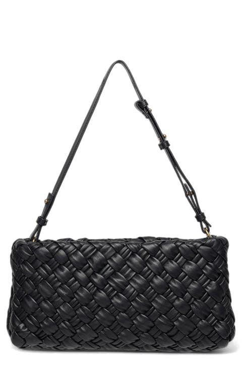 Whitley Woven Leather Clutch