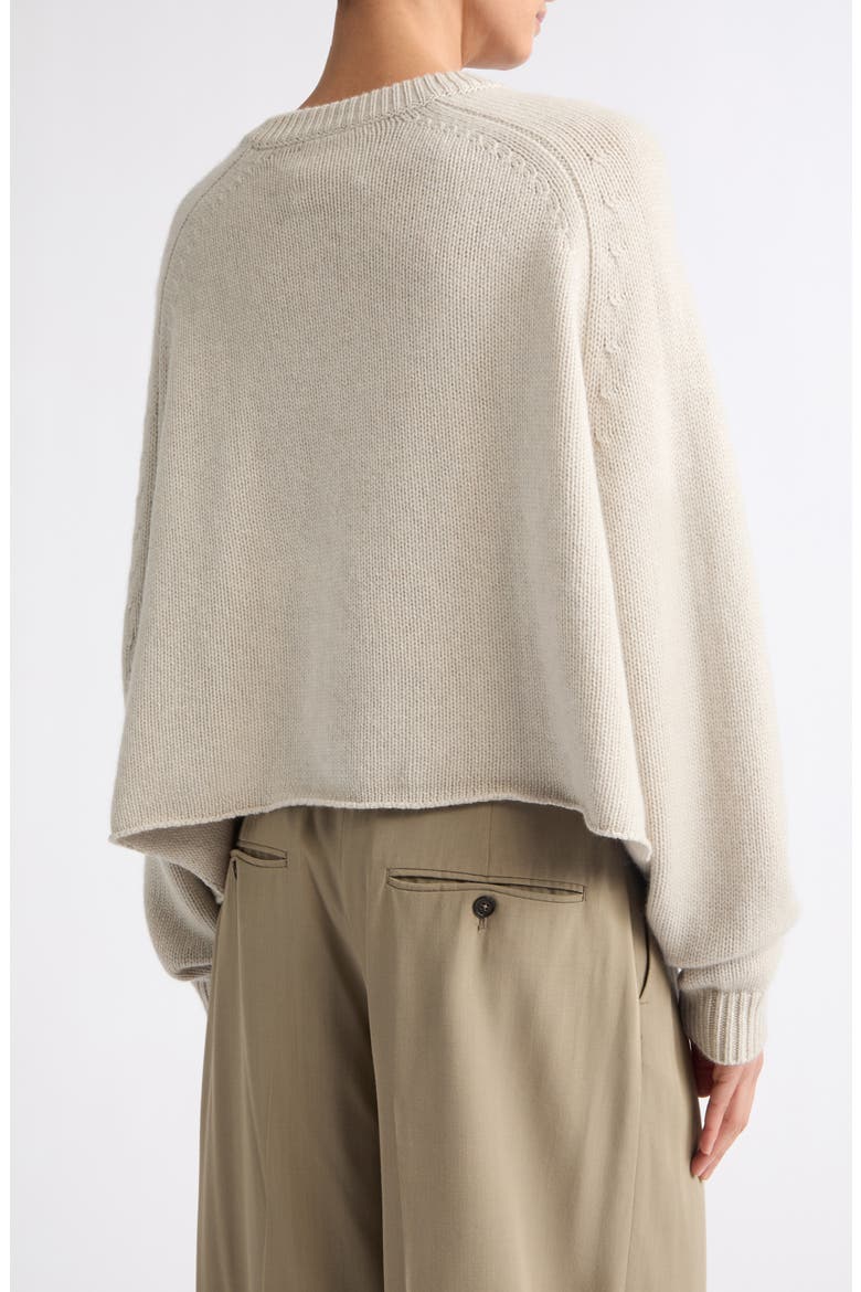 Karine Oversize Raglan Sleeve Cashmere Sweater, Alternate, color, OYSTER