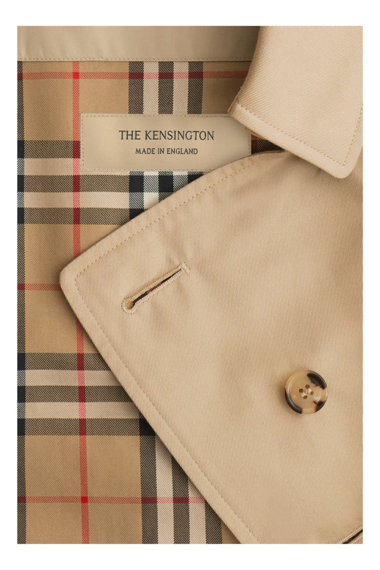 Long Kensington Heritage Trench Coat, Alternate, color, Honey beige