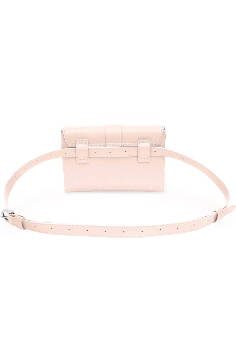 SENREVE Aria Belt Bag Pebbled Leather 5-Way Convertible Handbag, Alternate, color, Blush