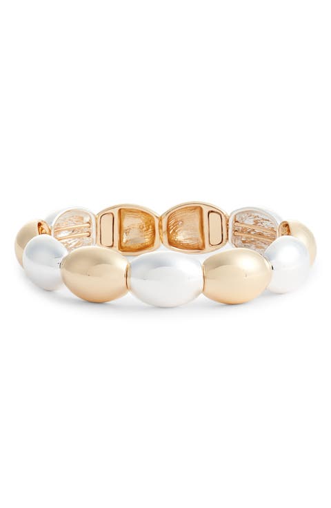 Oval Link Stretch Bracelet