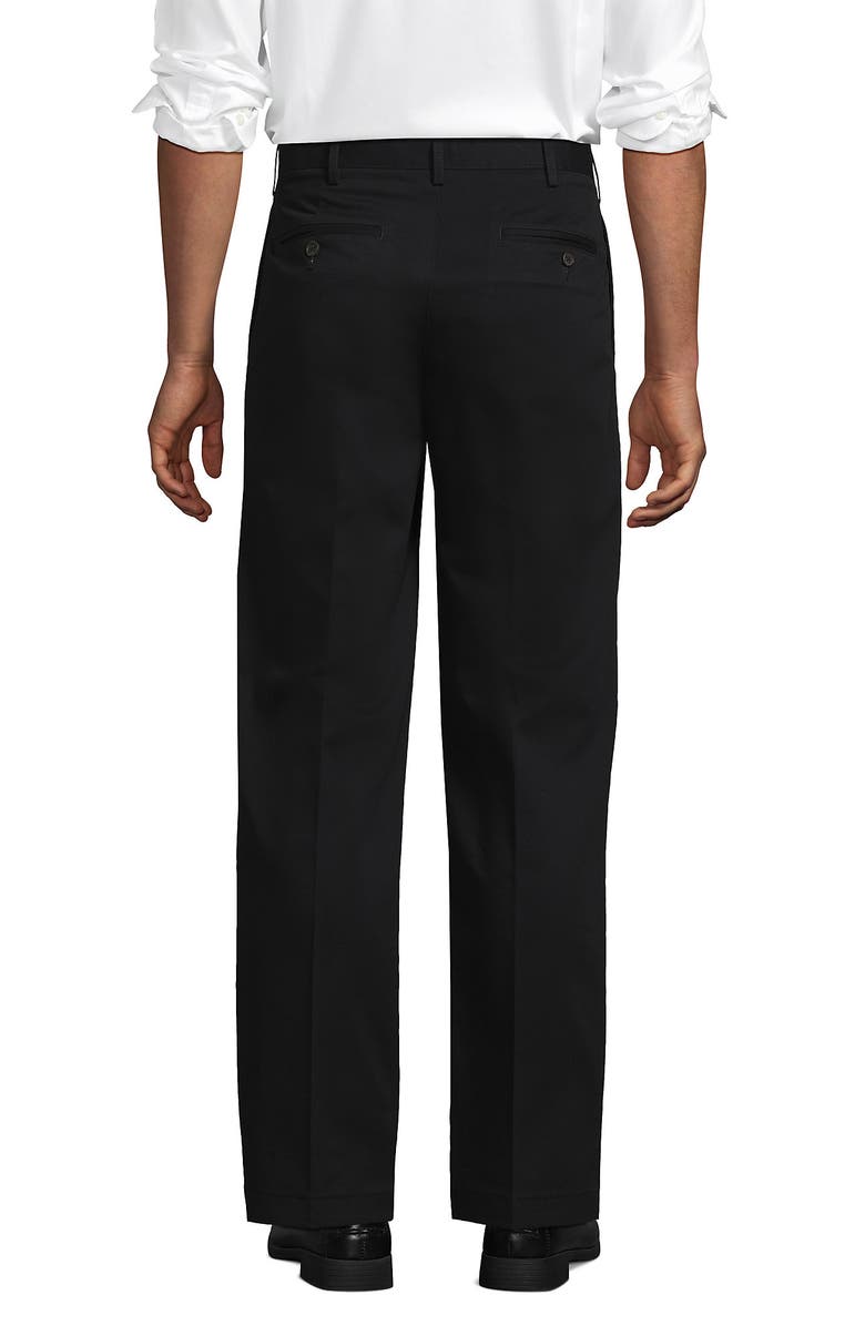 Lands' End Prehem Comfort Waist No Iron Chino Pants, Alternate, color, Black