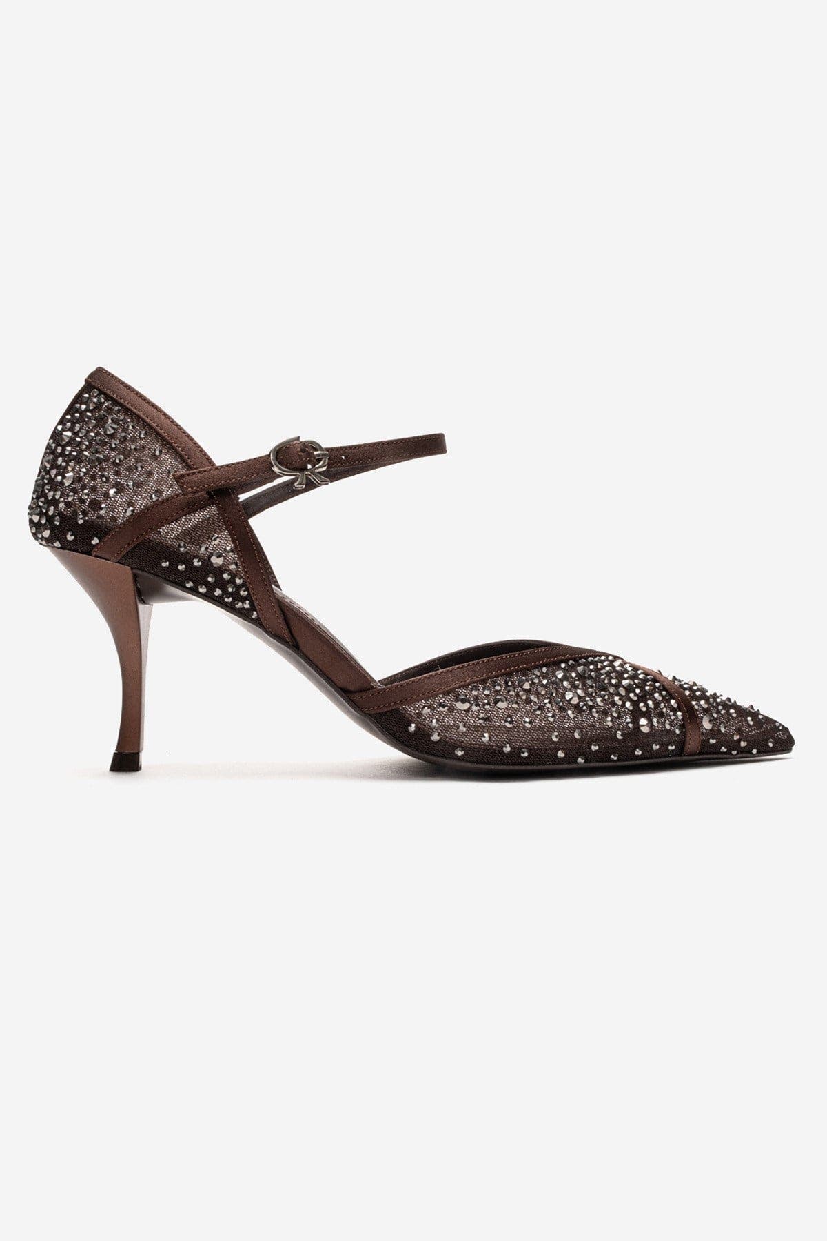Rachel Embellished Stiletto Pump, Alternate, color, Brown