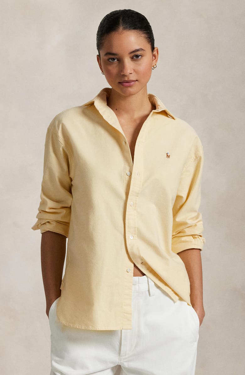 Polo Ralph Lauren Oxford Cotton Button-Up Shirt, Alternate, color,