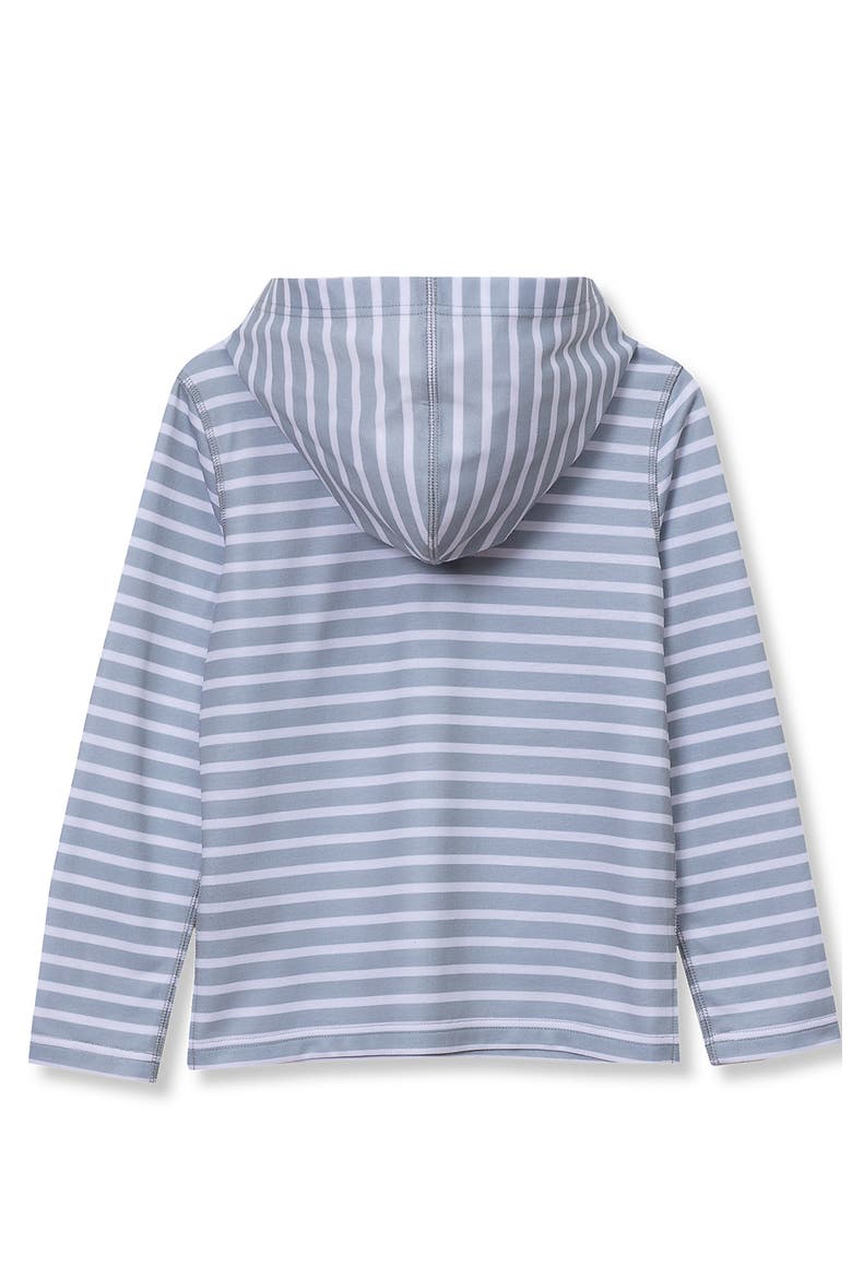 Boys Henley Pullover Hoodie, Alternate, color, Cool Gray Stripe
