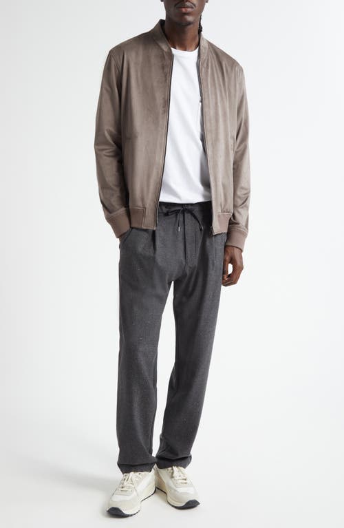 Herno Drawstring Waist Wool Blend Knickerbocker Trousers In Gray