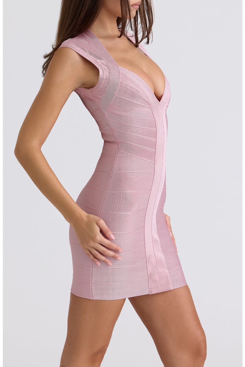 The Icon Bandage Minidress, Alternate, color, PINK