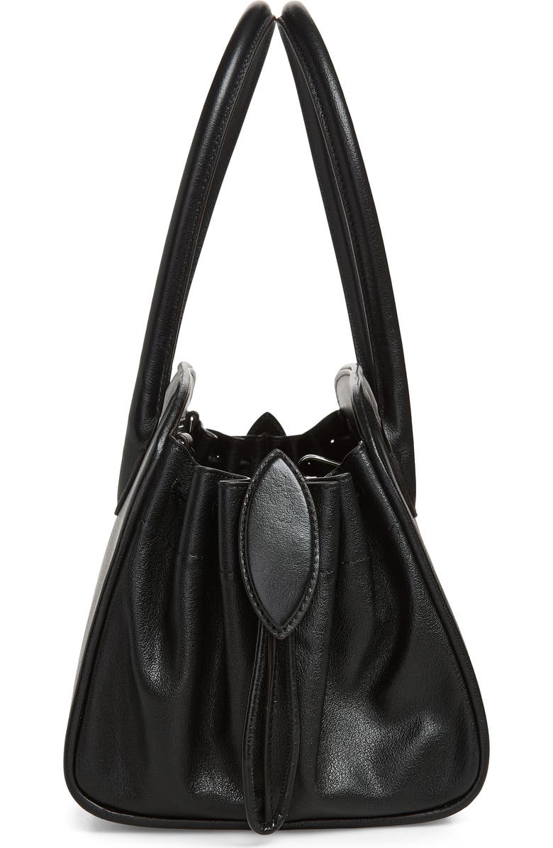 Marni Small Tulipea Top Handle Bag, Alternate, color, Black