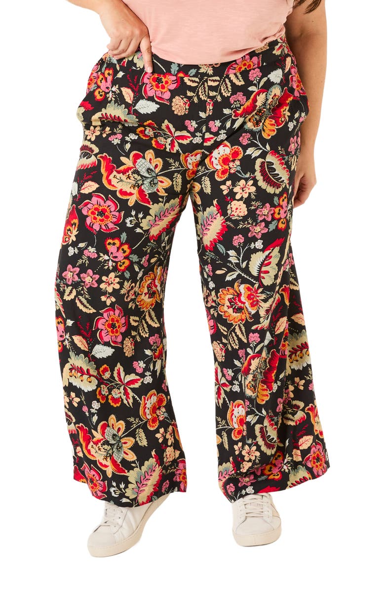 FatFace Plus Size Isla Floral Trouser, Alternate, color, 