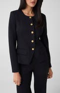 Marciano Sophia Collarless Ponte Blazer