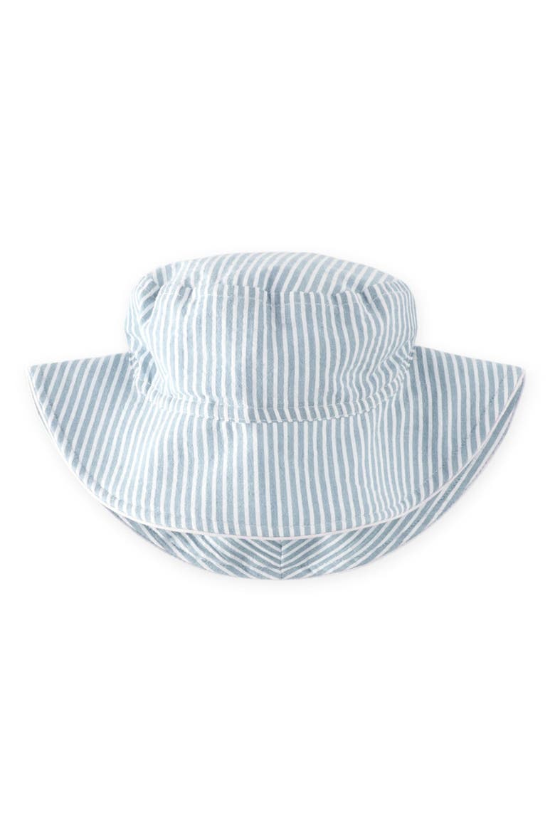 Seersucker Bucket Hat, Main, color, MARINE BLUE