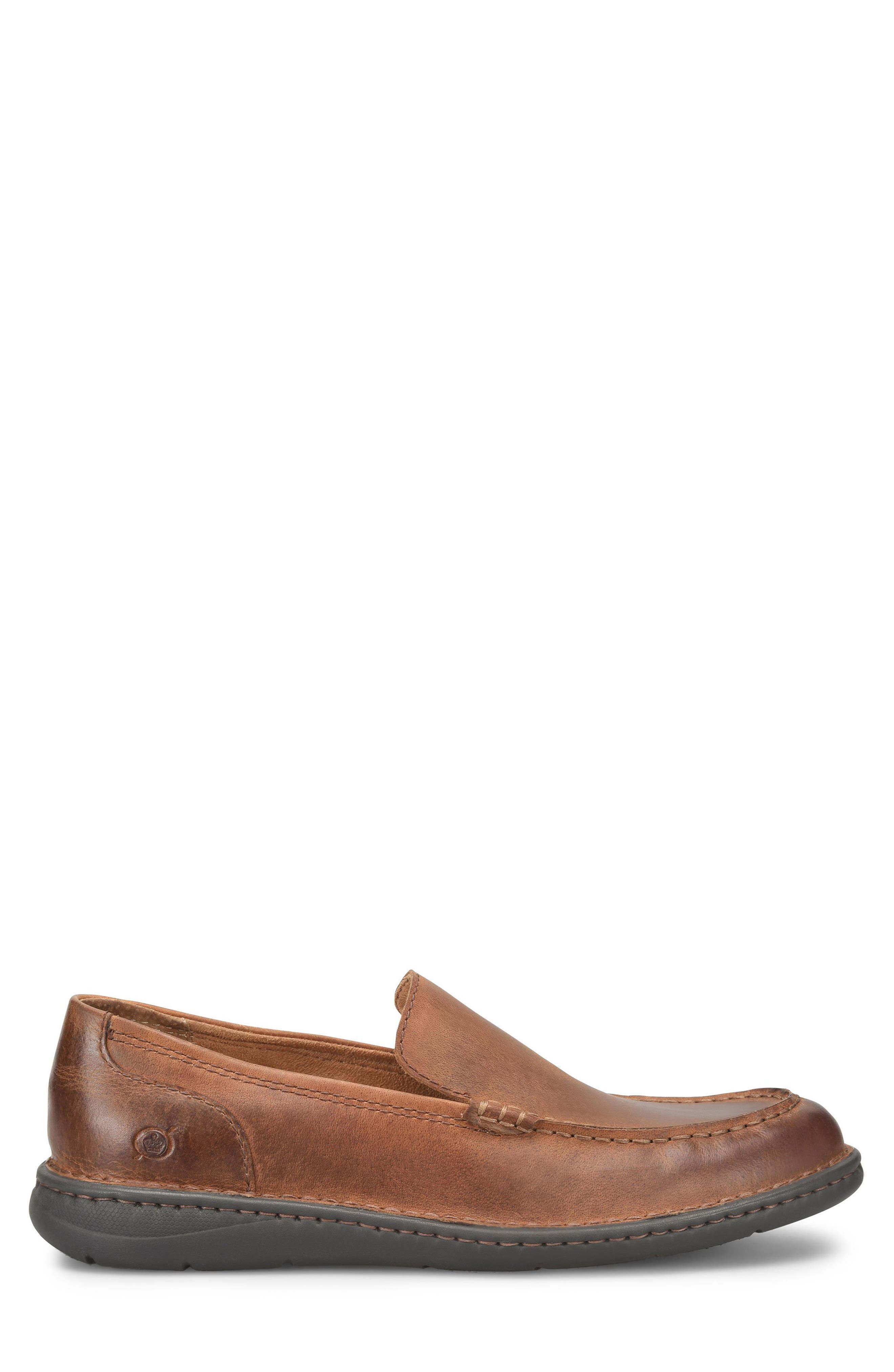 Børn Thatcher Moc Toe Loafer, Alternate, color, Rust Brown