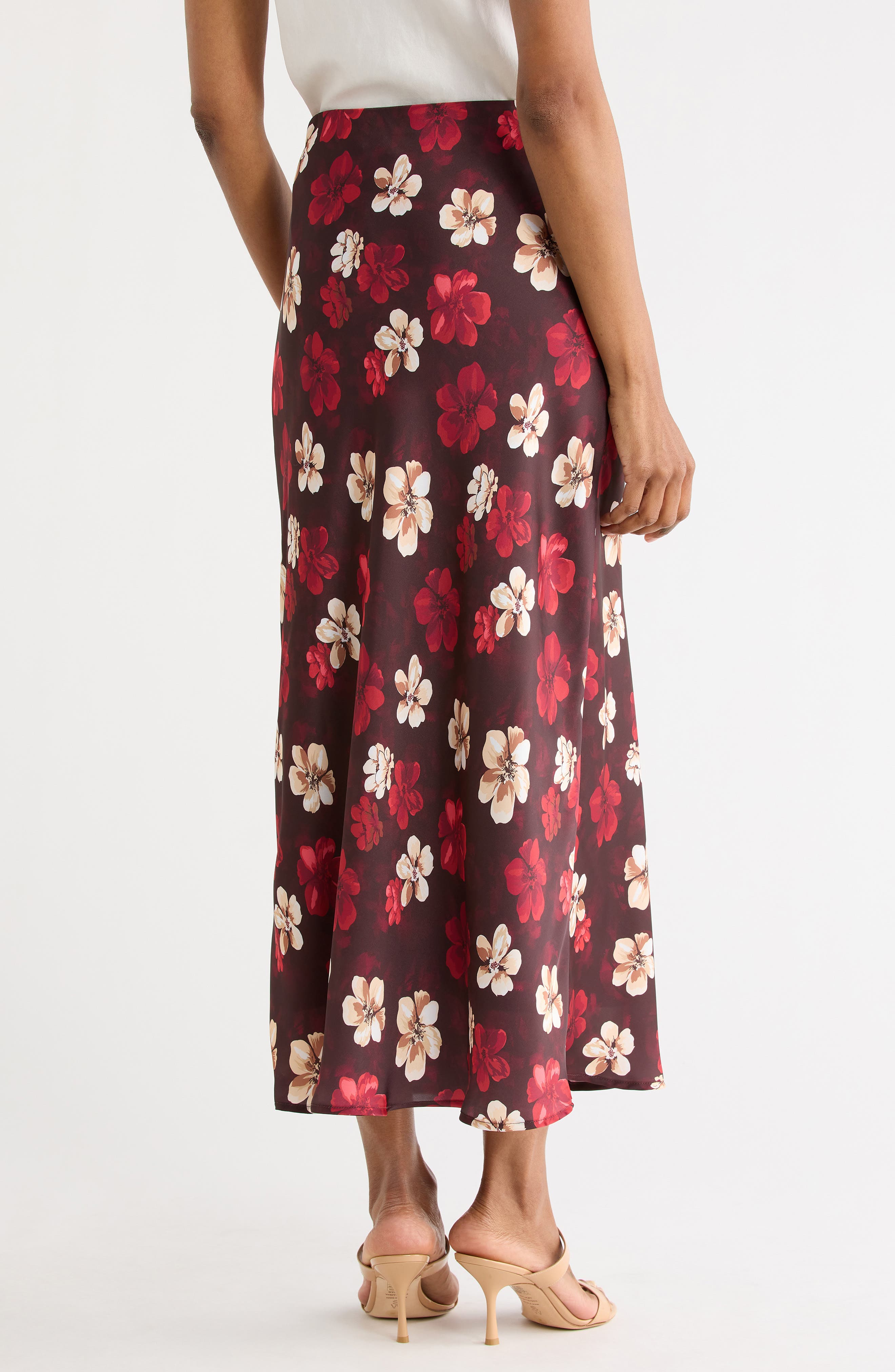 Floral Mesh Maxi Skirt - image 2