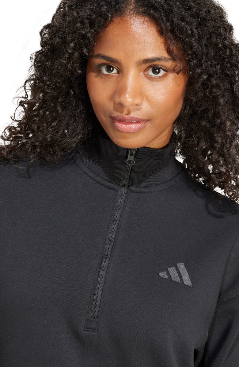 adidas All Szn Quarter Zip Sweatshirt, Alternate, color,