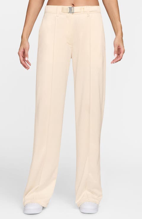 Belted Pintuck Pants
