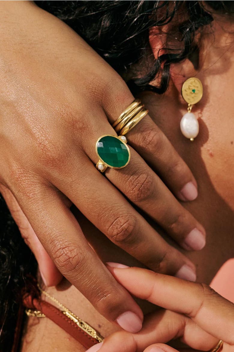 Vintage Wave Ring (Set of 3) 6, Alternate, color, Yellow Gold