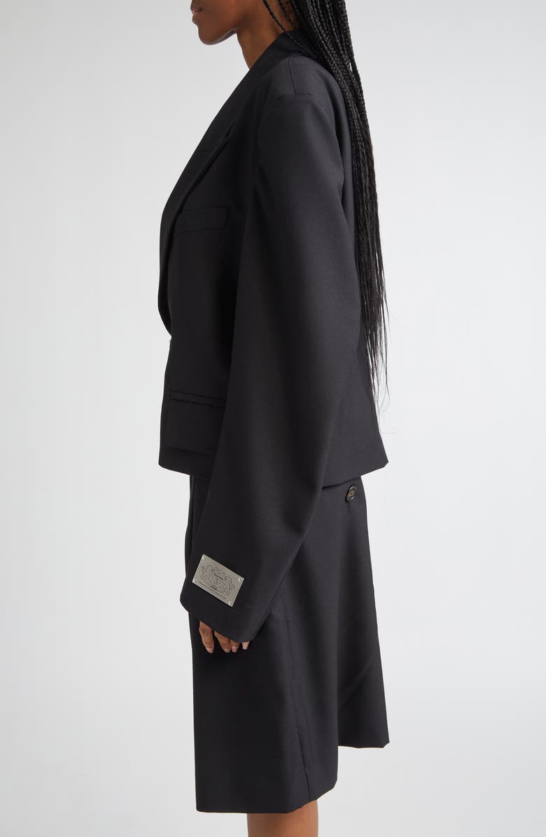 Vaquera Slouchy Crop Double Breasted Wool Blazer, Alternate, color, 