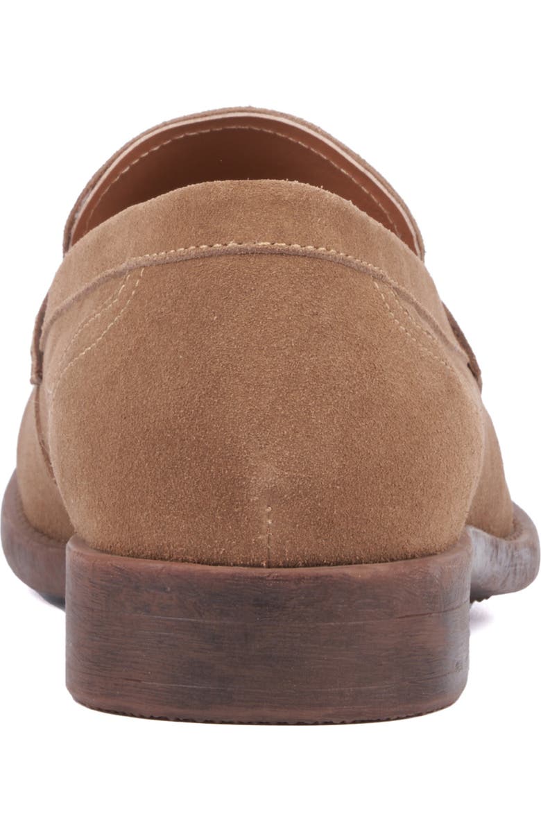 VINTAGE FOUNDRY Harry Apron Toe Penny Loafer, Alternate, color, Taupe