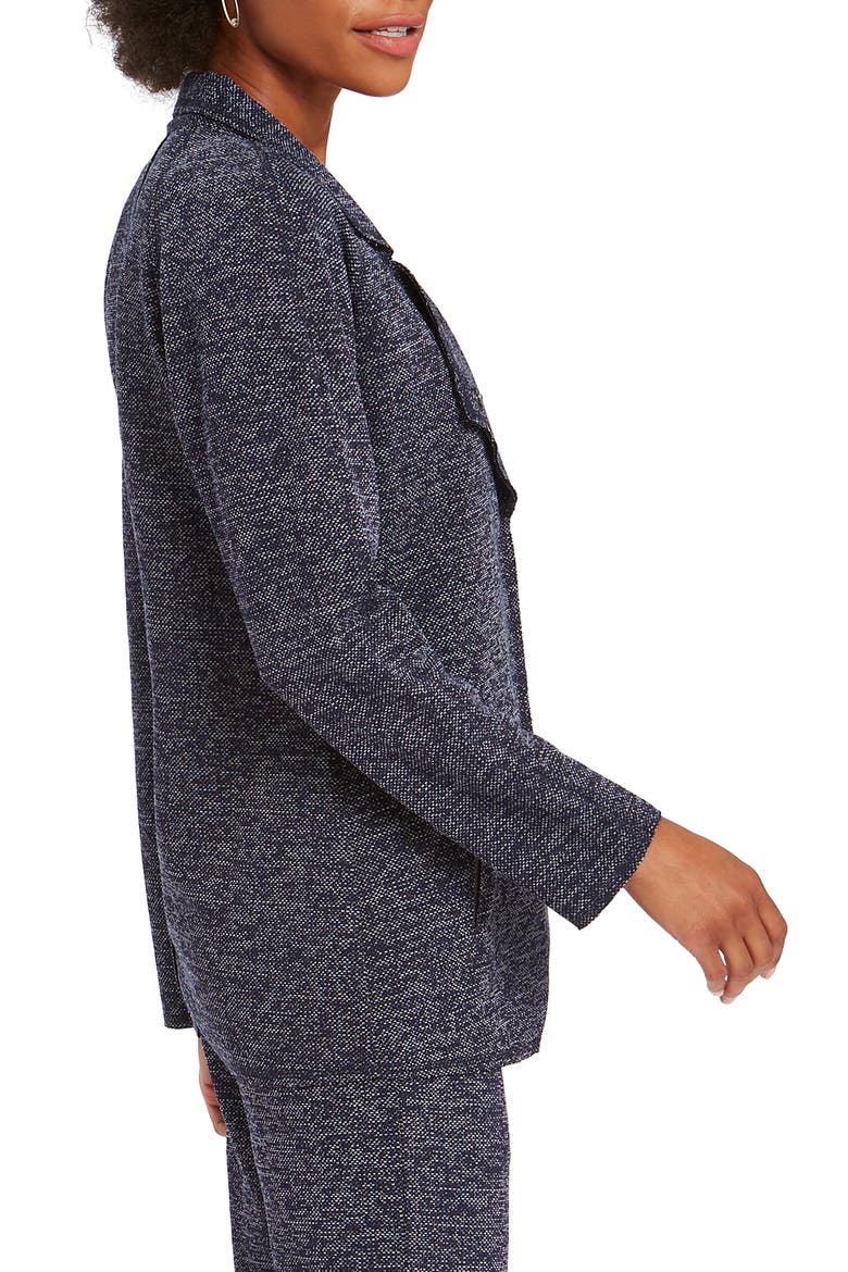 Twiggy Snap Closure Knit Jacket, Alternate, color, INDIGO MIX