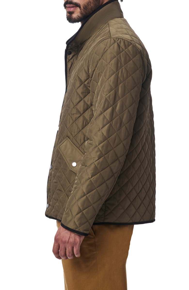 Bernardo Smart Leisure Quilted Barn Jacket, Alternate, color, Olive